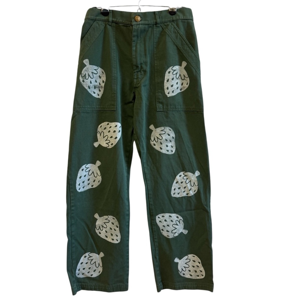 Big Bud Press Work Pants size M with Strawberry Design
